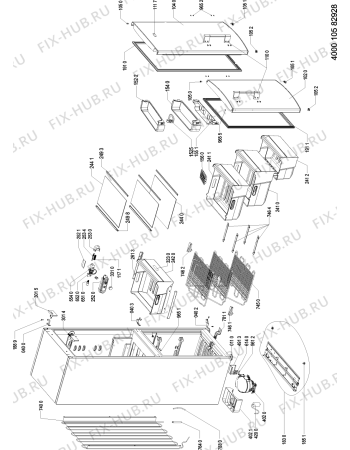 Схема №1 KG 2172 A2+ IL с изображением Дверца для холодильника Whirlpool 481010515202