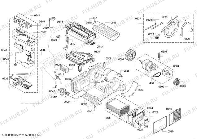 Схема №1 WTS86513TR с изображением Панель управления для сушилки Bosch 00701965