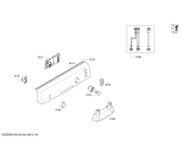 Схема №1 SPU53E05AU с изображением Передняя панель для посудомоечной машины Bosch 00708400