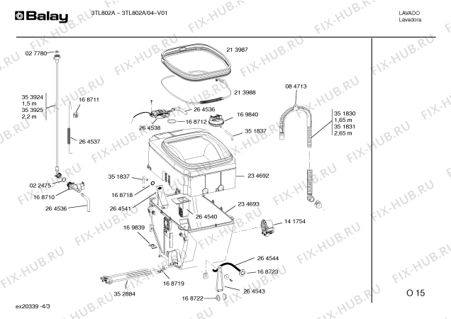 Схема №2 3TL802A с изображением Кабель для стиралки Bosch 00360488