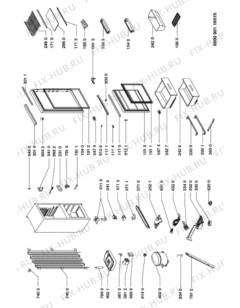 Схема №1 ART 810-2/G с изображением Запчасть для холодильной камеры Whirlpool 481952648484