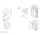 Схема №3 3KIB4851 с изображением Дверь для холодильника Bosch 00244085