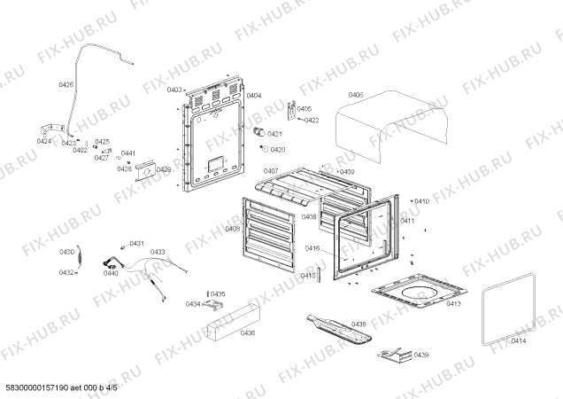 Схема №1 FP101I19SC COCINA COLDEX IMPERIA INOX L60 220V с изображением Крепеж для электропечи Bosch 00621207