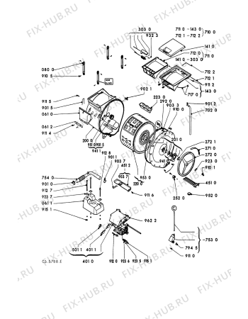 Схема №1 AWG 405/RA с изображением Обшивка для стиралки Whirlpool 481945328189