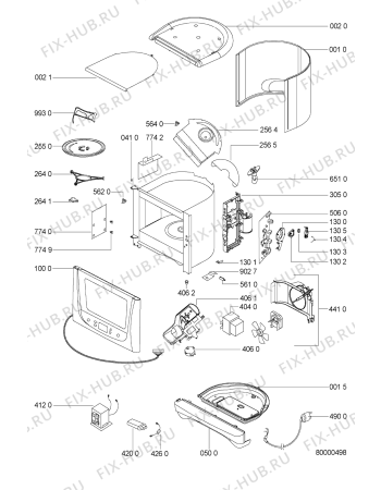 Схема №1 MAX 13/WH/2 с изображением Дверца для микроволновой печи Whirlpool 481244269434