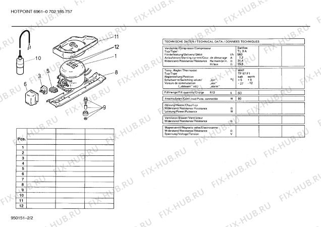 Взрыв-схема холодильника Hotpoint KIRHPL1GB 6961 - Схема узла 02