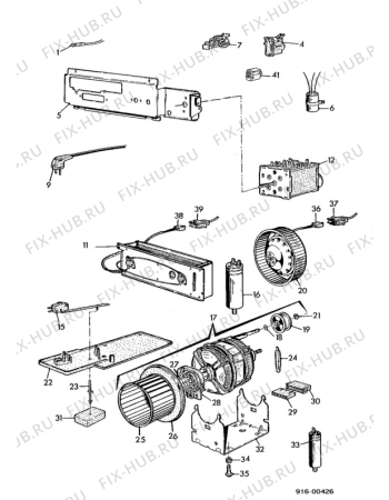 Взрыв-схема стиральной машины Electrolux SATR.120-6 - Схема узла Electrical equipment