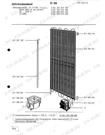 Взрыв-схема холодильника Interfunk (N If) IF 9280 - Схема узла Section3