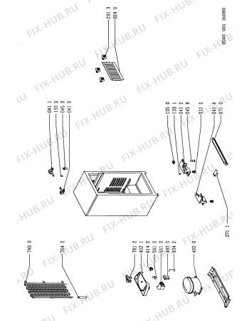 Схема №1 ARL 087/NEC426 с изображением Рукоятка для холодильника Whirlpool 481946049387