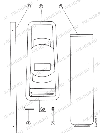 Взрыв-схема комплектующей Electrolux ZS2V - Схема узла Section 2