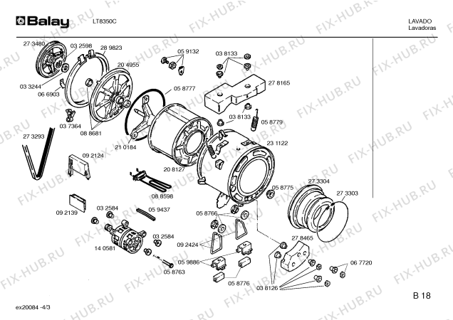 Схема №1 LT8350C с изображением Кнопка для стиралки Bosch 00033159