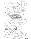Схема №1 T741SIX (F018515) с изображением Керамическая поверхность для плиты (духовки) Indesit C00064943