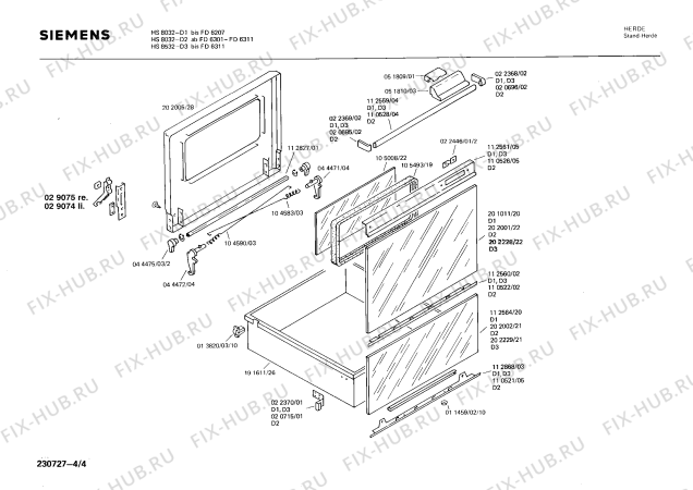 Схема №1 0750041061 EH680SW с изображением Крышка для плиты (духовки) Bosch 00112862