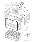 Схема №1 QCE5747X с изображением Железный лист для плиты (духовки) Aeg 140024700035