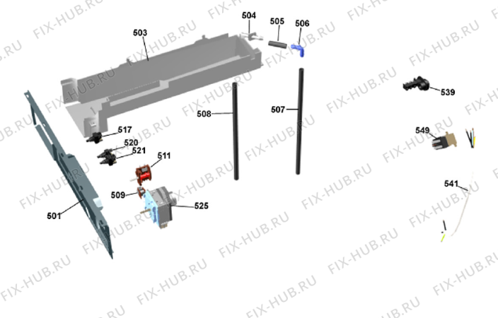 Взрыв-схема стиральной машины Gorenje T720 DK   -White (900002499, TD22DK) - Схема узла 05