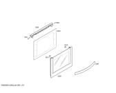 Схема №1 3HT618XP с изображением Внешняя дверь для плиты (духовки) Bosch 00662676