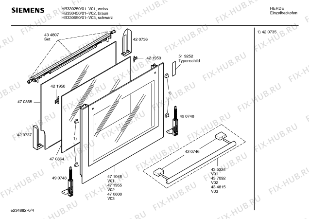 Схема №2 HB334250 с изображением Панель управления для плиты (духовки) Siemens 00437277