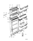 Схема №2 WBM 482/1 IX с изображением Держатель двери для холодильника Whirlpool 481241778088