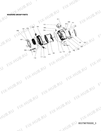 Схема №1 AWG/L 5081 с изображением Декоративная панель для стиральной машины Whirlpool 482000016148