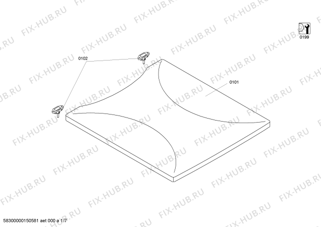 Схема №3 3CEB440 с изображением Ручка конфорки для плиты (духовки) Bosch 00611225
