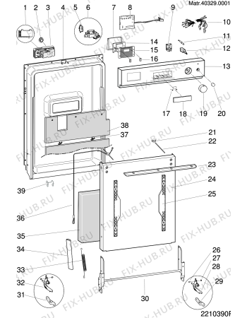Схема №1 LV680DUOIX (F029949) с изображением Наставление для электропосудомоечной машины Indesit C00109689