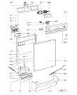 Схема №1 PSS 2000 BL с изображением Обшивка для посудомойки Whirlpool 481945328319