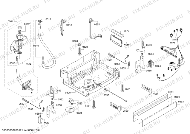 Схема №1 SMU24AW02S, Silence, Serie 2 с изображением Силовой модуль запрограммированный для посудомоечной машины Bosch 12015802