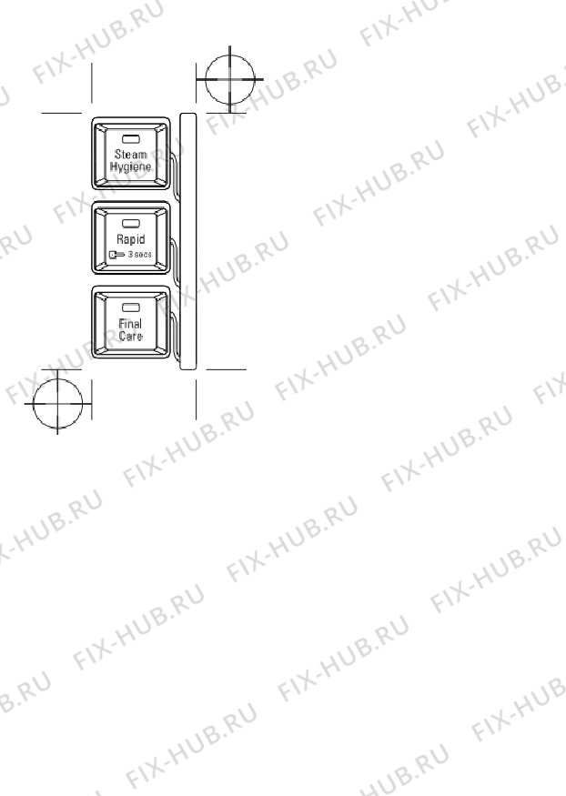 Большое фото - Клавиша для стиралки Indesit C00538337 в гипермаркете Fix-Hub