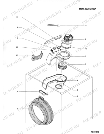 Схема №1 LWD1053XEX (F027928) с изображением Обшивка для стиралки Indesit C00093304