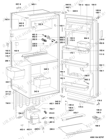Схема №1 KVE 2035/A+ с изображением Дверка для холодильника Whirlpool 481244029423