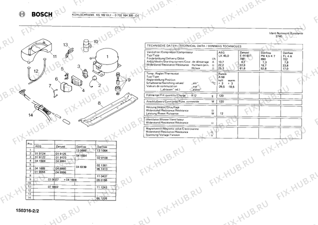 Схема №1 KI1664 с изображением Внешняя дверь для холодильной камеры Siemens 00195317