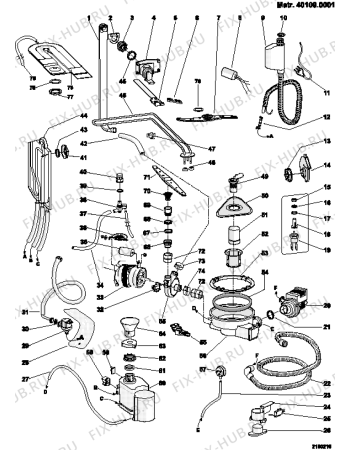 Схема №2 DE72UK (F024454) с изображением Панель управления для посудомойки Indesit C00077154