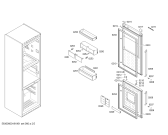 Схема №3 KG39FPI30 с изображением Дверь для холодильника Siemens 00714292