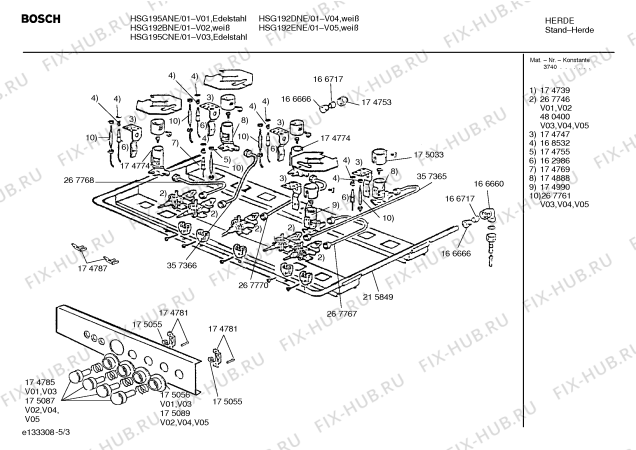 Схема №2 HG19420NE Siemens с изображением Головка поджига для плиты (духовки) Siemens 00162986