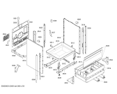Схема №1 HSV745055S с изображением Планка для плиты (духовки) Bosch 00478668