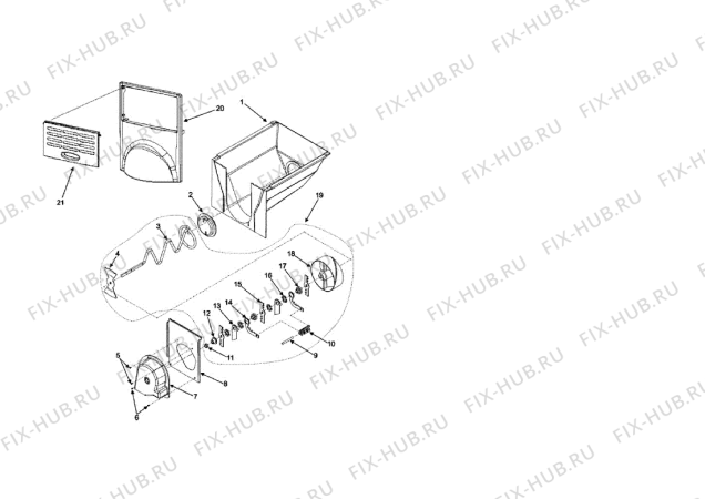 Взрыв-схема стиральной машины Whirlpool AC2228HEKB (F092640) - Схема узла