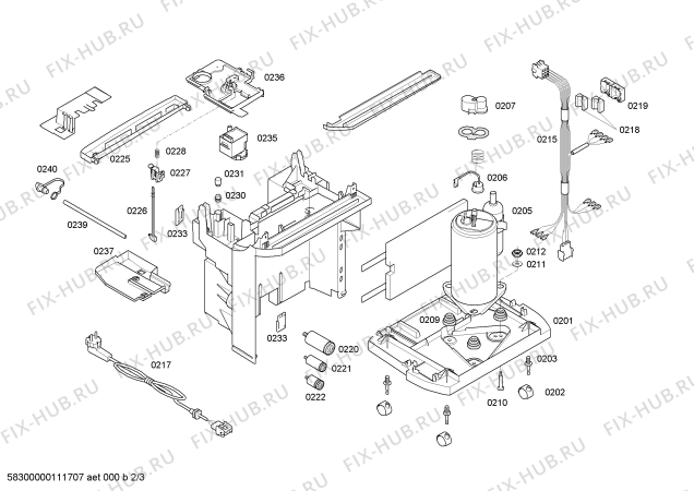 Схема №1 PA2101HM с изображением Запчасть для климатотехники Siemens 00601616