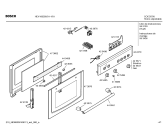 Схема №2 HEV100350 с изображением Передняя часть корпуса для электропечи Bosch 00442470