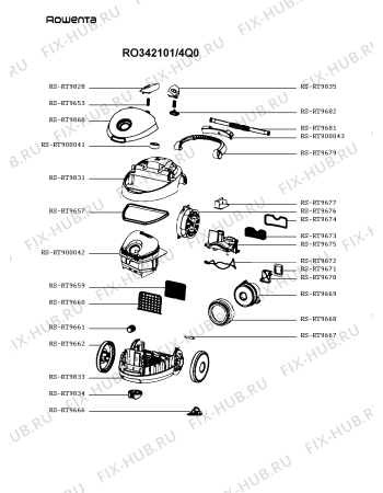 Схема №2 MO452301/4Q0 с изображением Колесо для пылесоса Rowenta RS-RT9662