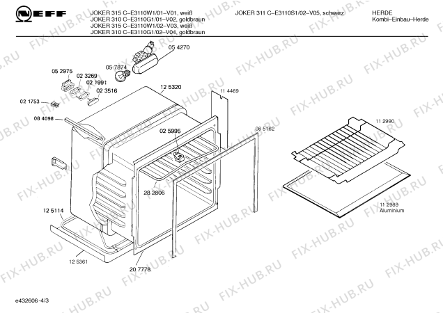 Схема №1 E3110G1 JOKER 310 C с изображением Панель управления для духового шкафа Bosch 00288641