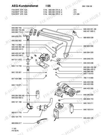 Взрыв-схема посудомоечной машины Aeg FAV875I-B CH - Схема узла Section4