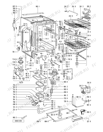 Схема №1 GSI 4743/4 TW-WS с изображением Панель для посудомоечной машины Whirlpool 481245370311