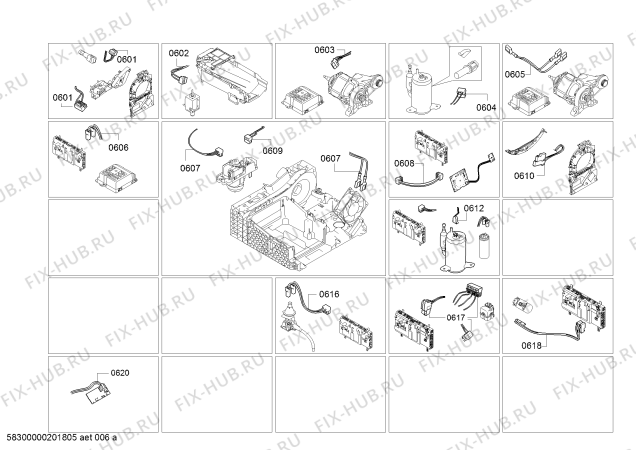 Взрыв-схема сушильной машины Siemens WT7HU641FG SelfCleaning Condenser - Схема узла 06