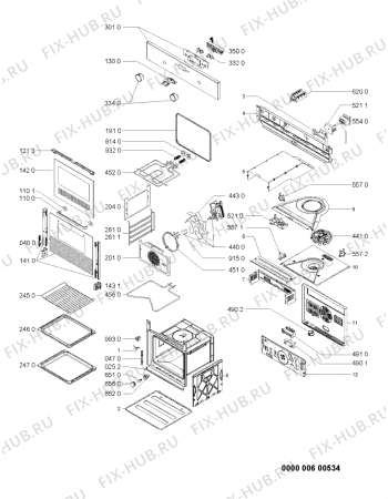 Схема №1 AKL899WH (F091014) с изображением Наставление для плиты (духовки) Indesit C00355926