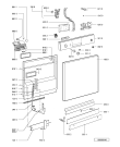 Схема №1 ADP 7344 WH с изображением Обшивка для посудомоечной машины Whirlpool 480140100072