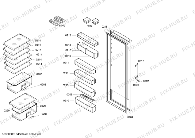 Схема №1 KS38R494 с изображением Поднос для холодильника Siemens 00437605