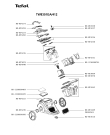 Схема №1 TW8351EA/410 с изображением Держатель для пылесоса Tefal RS-2230000701