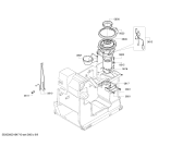 Схема №2 TK53009 surpresso compact с изображением Передняя часть корпуса для электрокофемашины Siemens 00750709