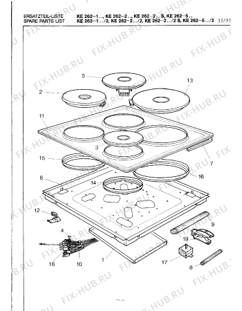 Схема №2 KE262134DK с изображением Кабель для плиты (духовки) Bosch 00098139