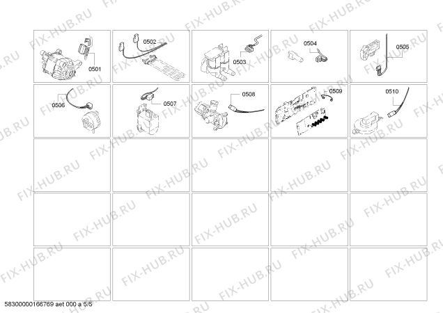 Взрыв-схема стиральной машины Siemens WM14E168FG iQ300 varioPerfect - Схема узла 05